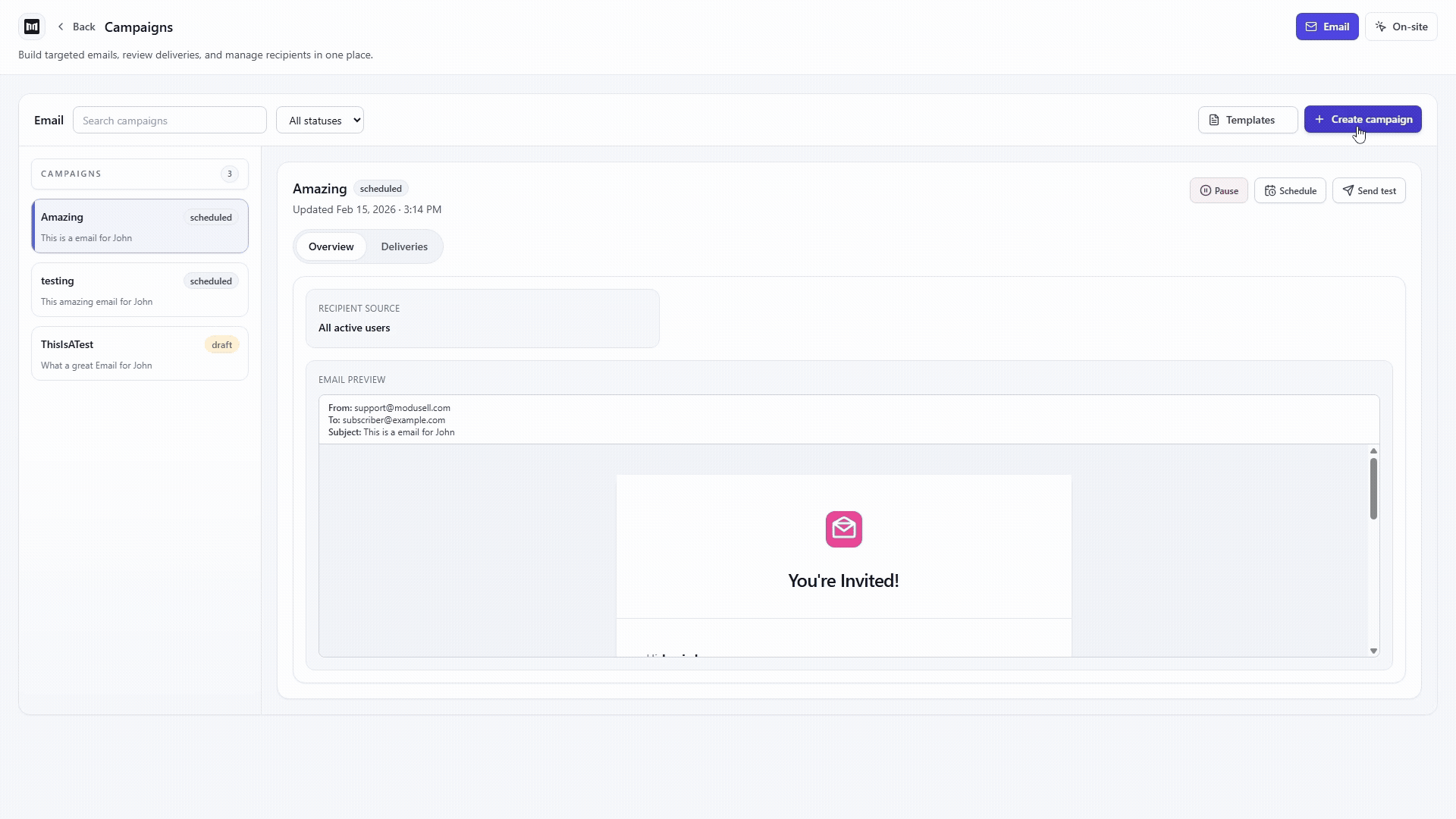 Marketing Campaign Preview