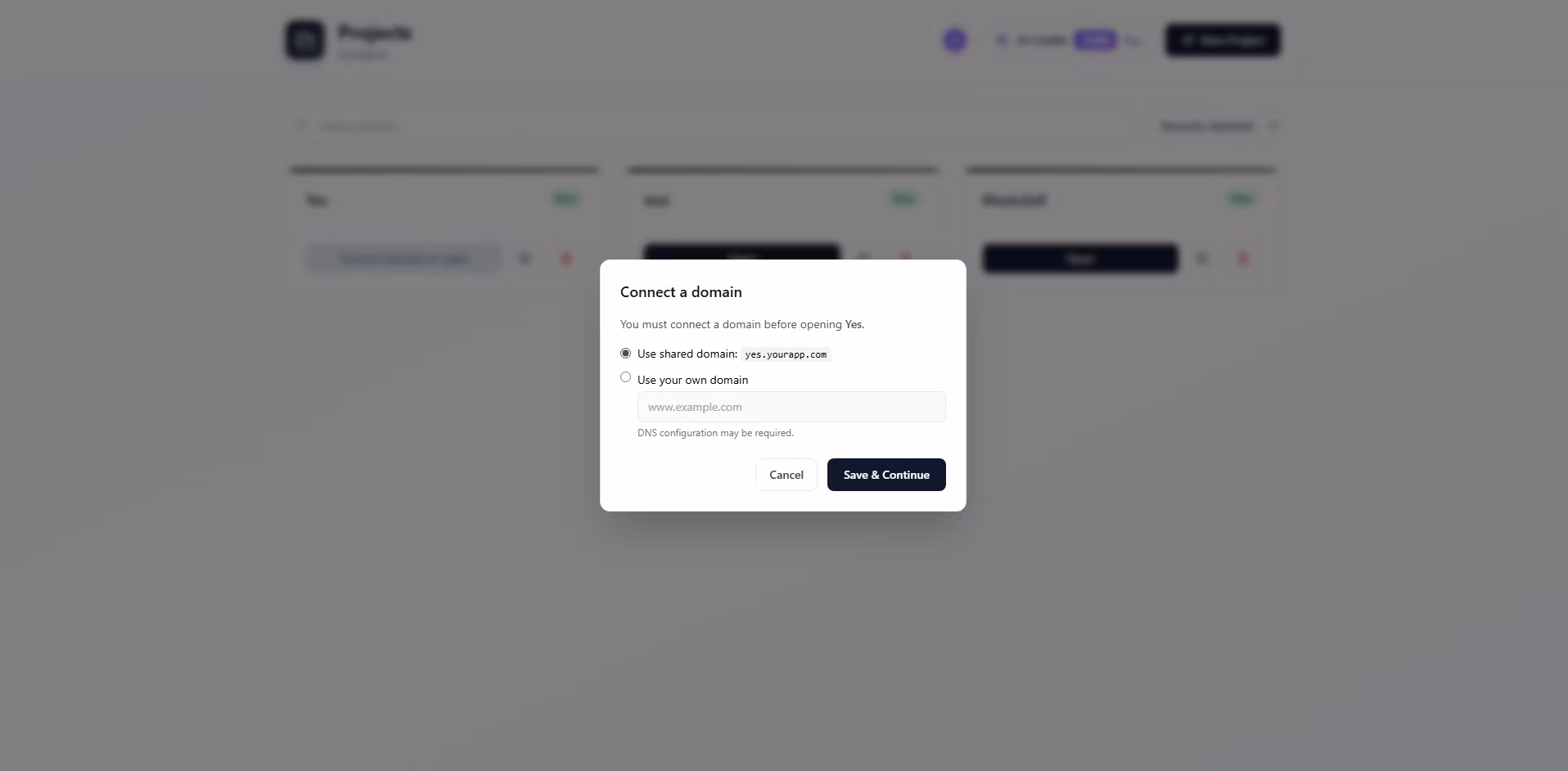 Publishing interface